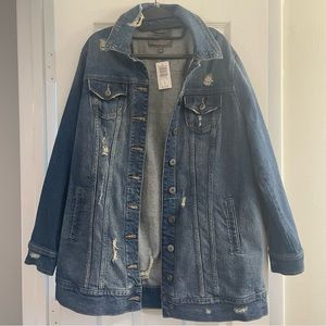 Torrid Jean Jacket NWT SZ 0X Longline Denim